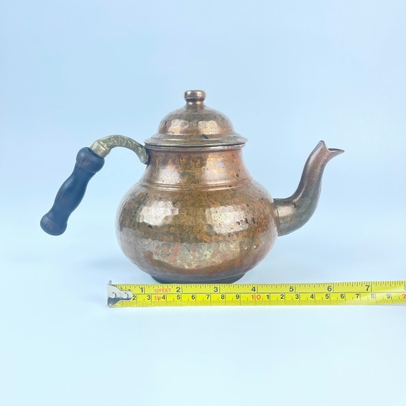 Copper bell hammered thickest copper teapot kettle - Picture 5 of 6